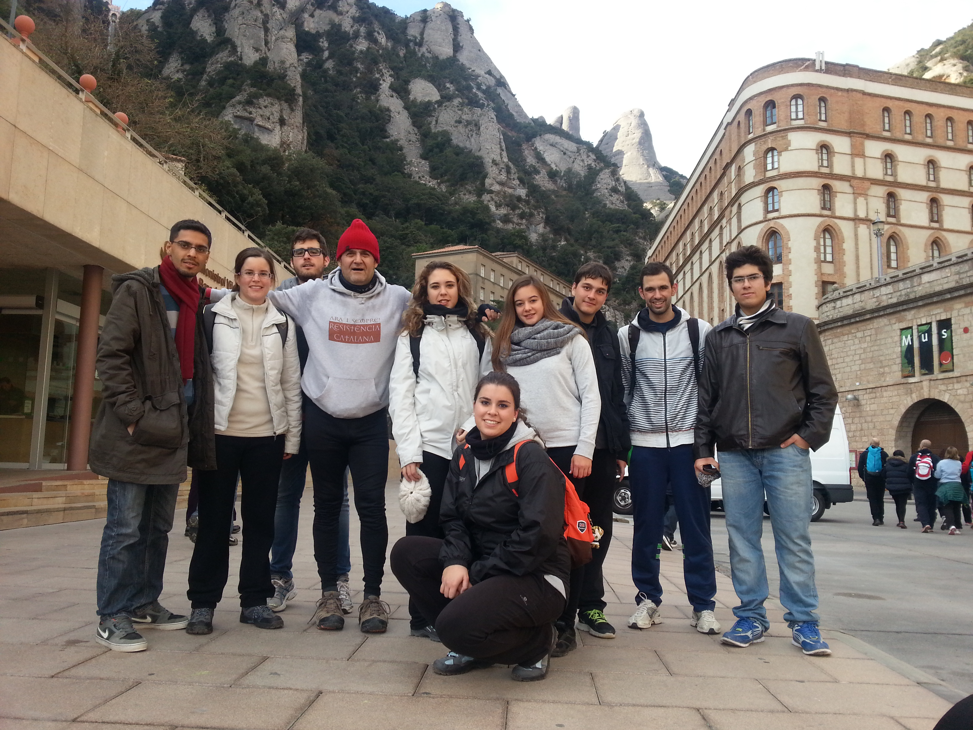 Tour to Montserrat by the students at Manresa
