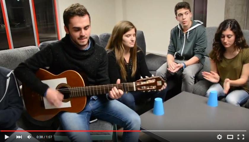 The students of the Gandia Residence send Christmas greetings